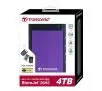 Dysk Transcend StoreJet 25 H3P 4TB USB 3.0 Fioletowy