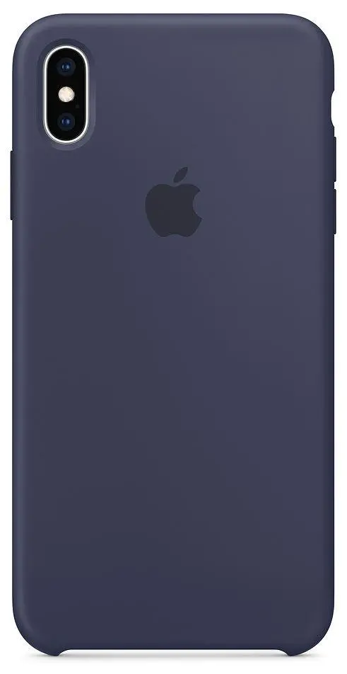Etui Apple Silicone Case do iPhone Xs Max Nocny błękit