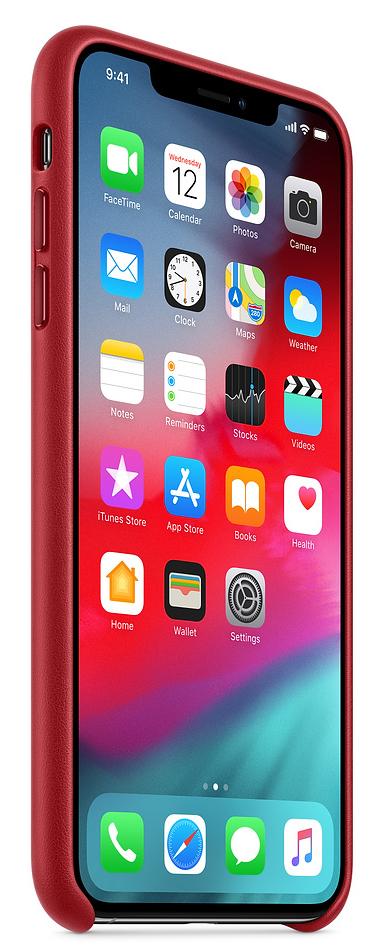 Etui Apple Leather Case do iPhone Xs Max MRWQ2ZM/A (czerwony)