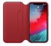 Etui Apple Leather Folio Case do iPhone Xs MRWX2ZM/A (czerwony)