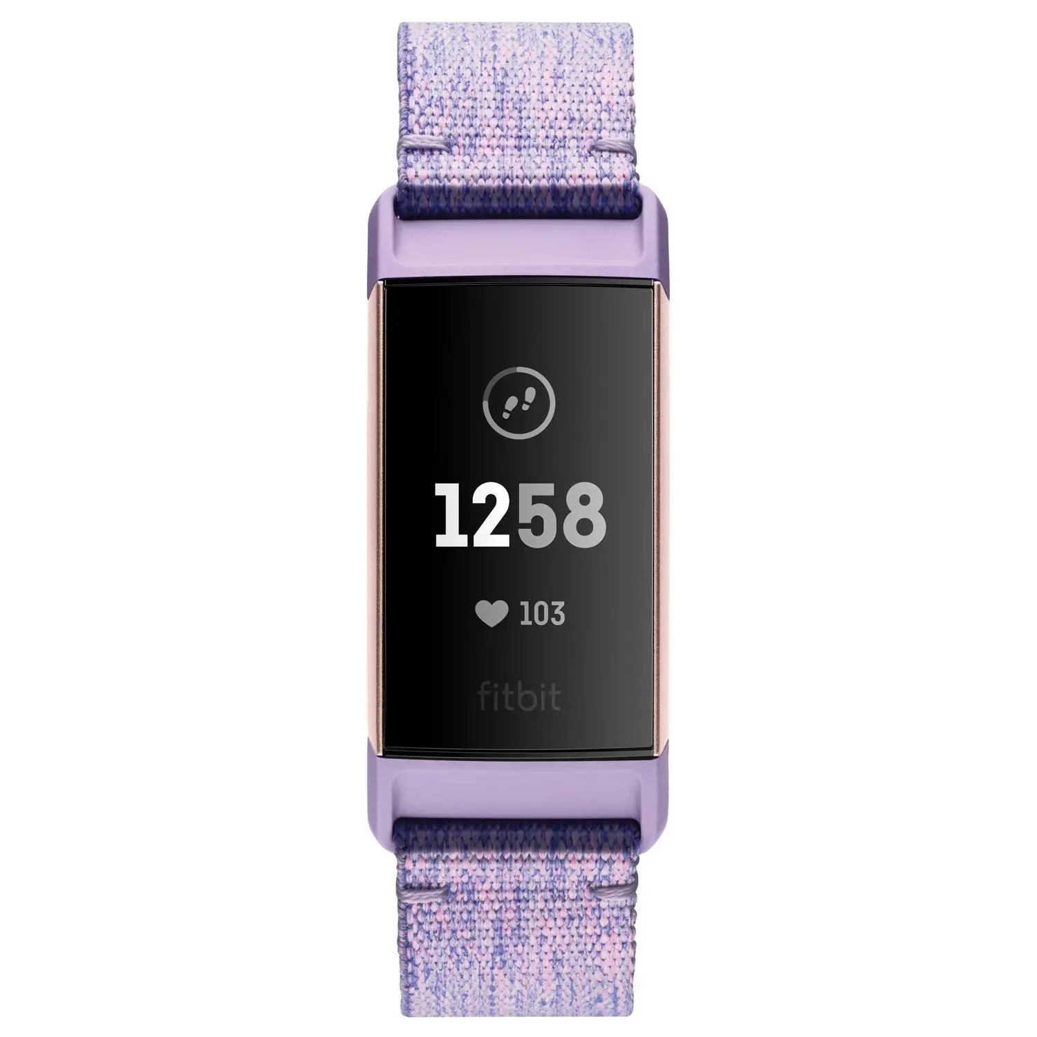 Smartwatch Fitbit by Google Charge 3 Special Edition Lavender Woven/Rose Gold