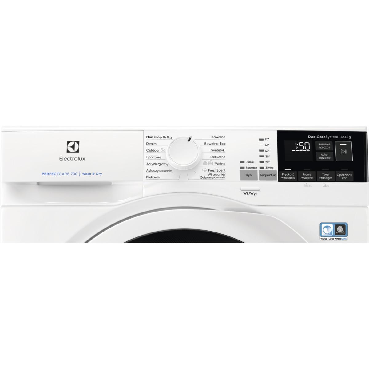 Pralko-suszarka Electrolux EW7W4684WP PerfectCare 700 - 57,2cm - 8kg/4kg