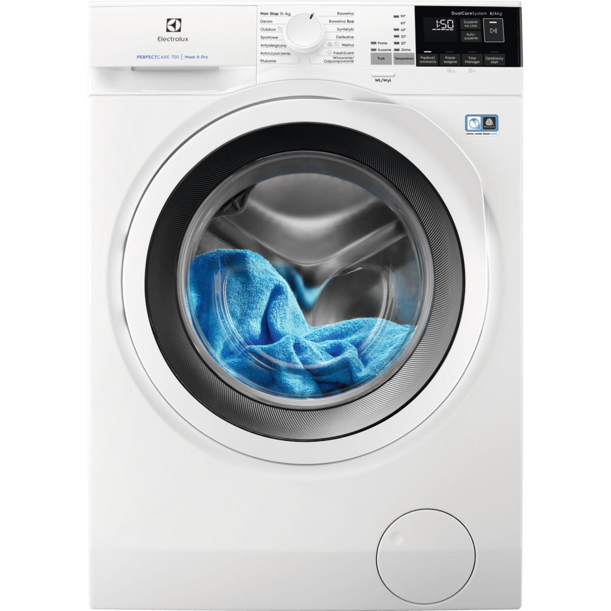 Pralko-suszarka Electrolux EW7W4684WP PerfectCare 700 - 57,2cm - 8kg/4kg