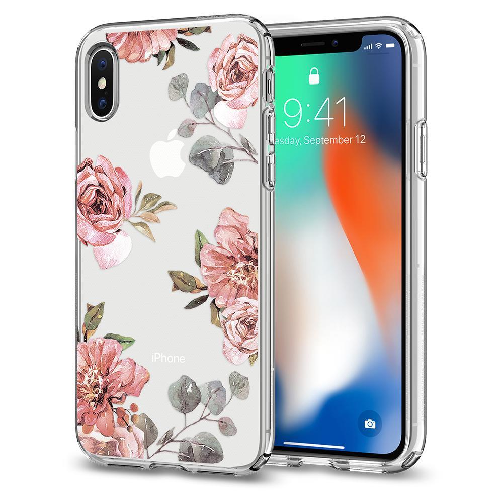 Spigen Liquid Crystal Aquarelle 057CS22623 iPhone X (różowy)
