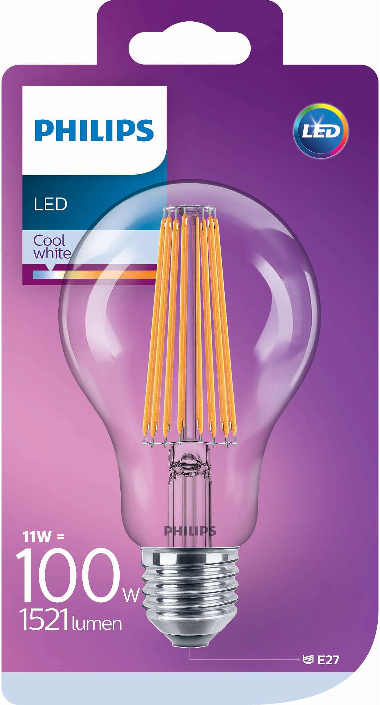 Philips LED classic 100W A67 E27 CW CL ND 1BC/6