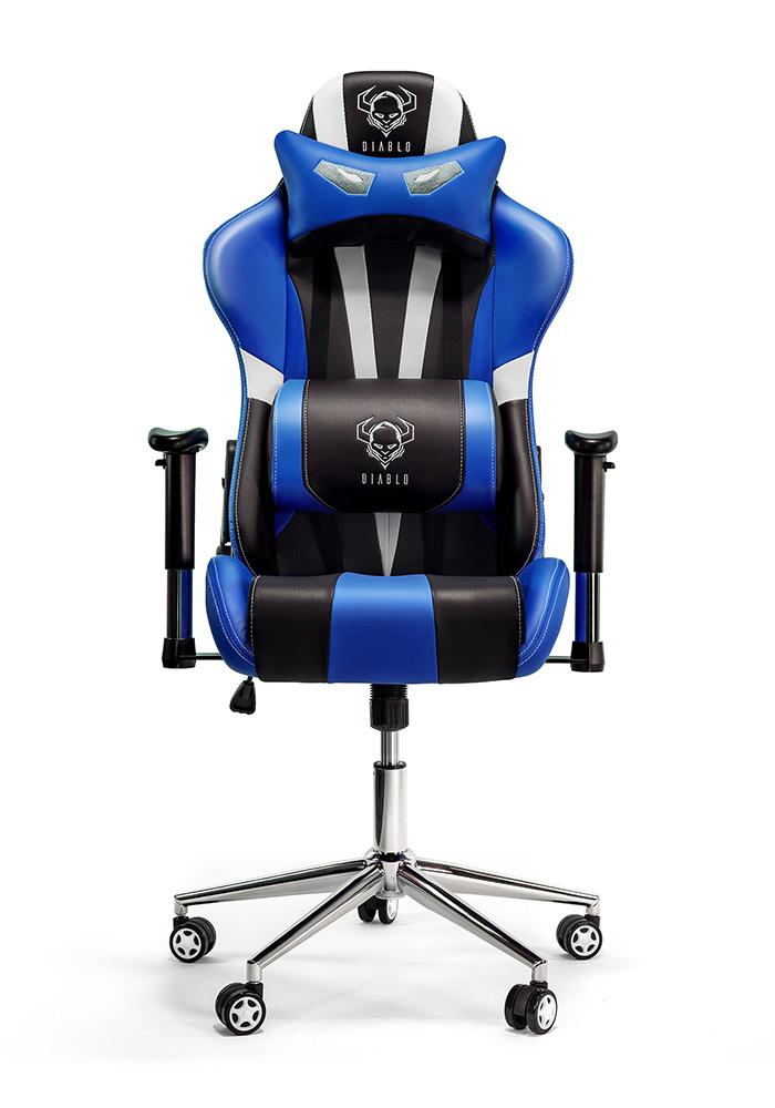 Fotel Diablo Chairs X-Eye (czarno-niebieski)