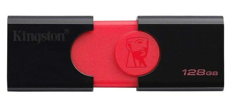 PenDrive Kingston DataTraveler 106 128GB USB 3.1 Czarno-czerwony