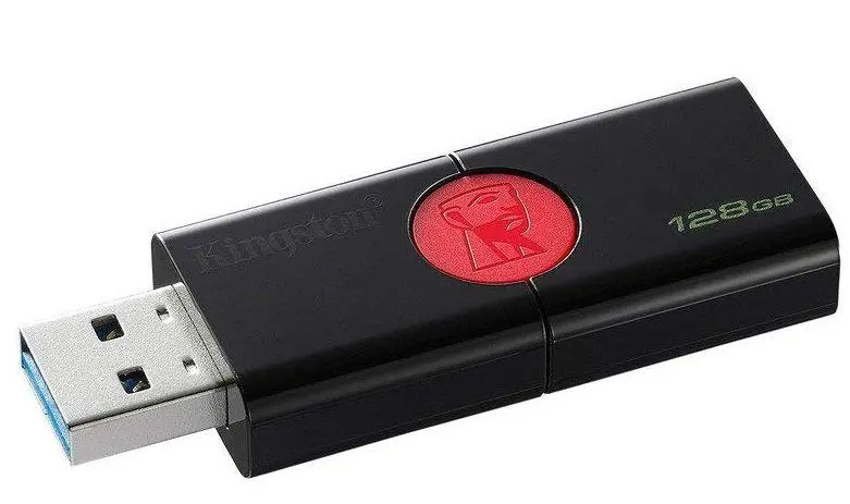 PenDrive Kingston DataTraveler 106 128GB USB 3.1 Czarno-czerwony