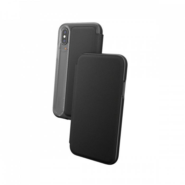 Gear4 Oxford iPhone X/Xs skóra (czarny)