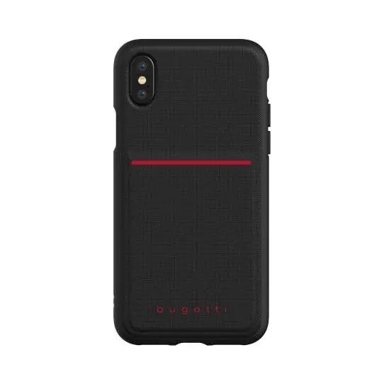 Etui Bugatti Snap Case Flexcity do iPhone X/Xs Czarny
