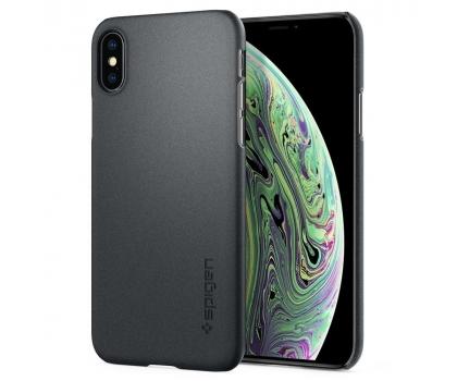 Etui Spigen Thin Fit 063CS24905 iPhone Xs (grafitowo-szary)