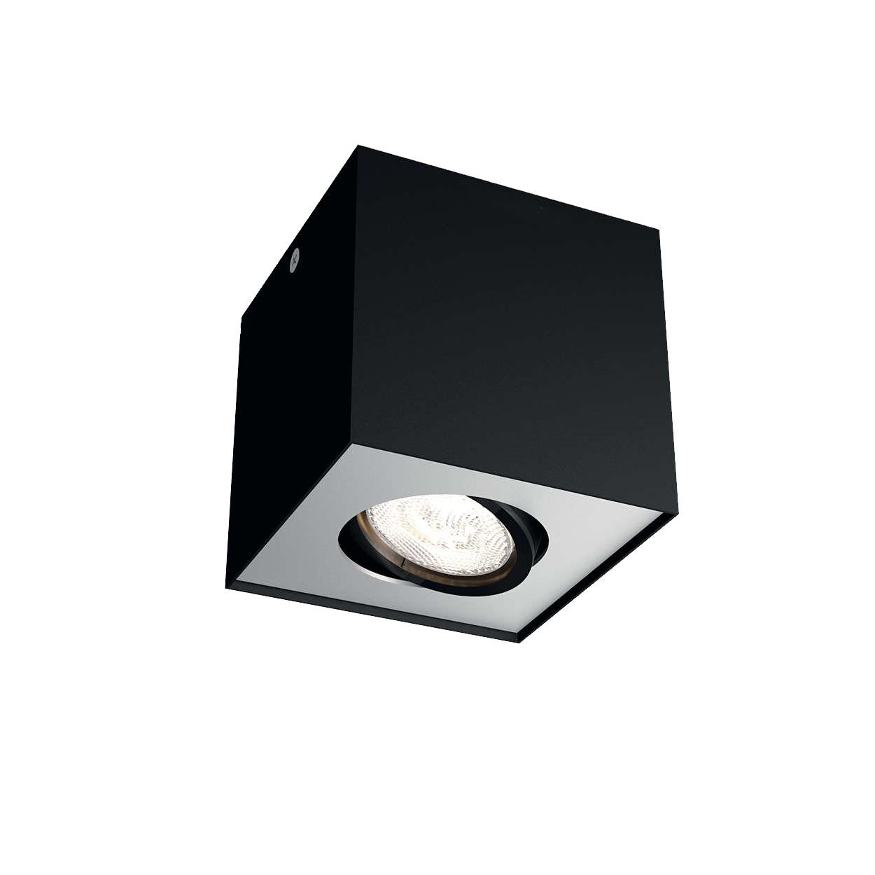 Philips BOX single spot black 1x4.5W SELV