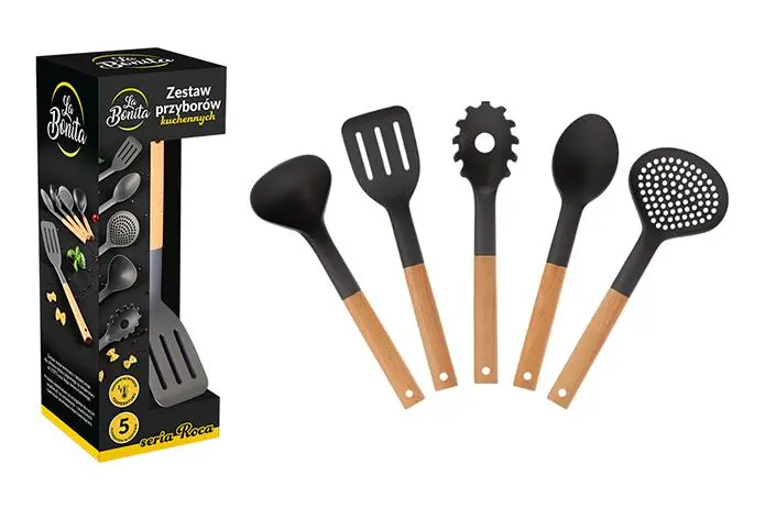 Zestaw przyborów kuchennych La Bonita Roca 5 elementów