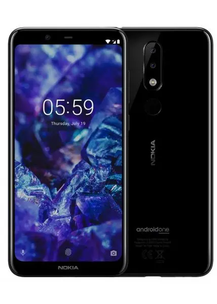 Smartfon Nokia 5.1 Plus TA 1105 5,8" 13Mpix Czarny