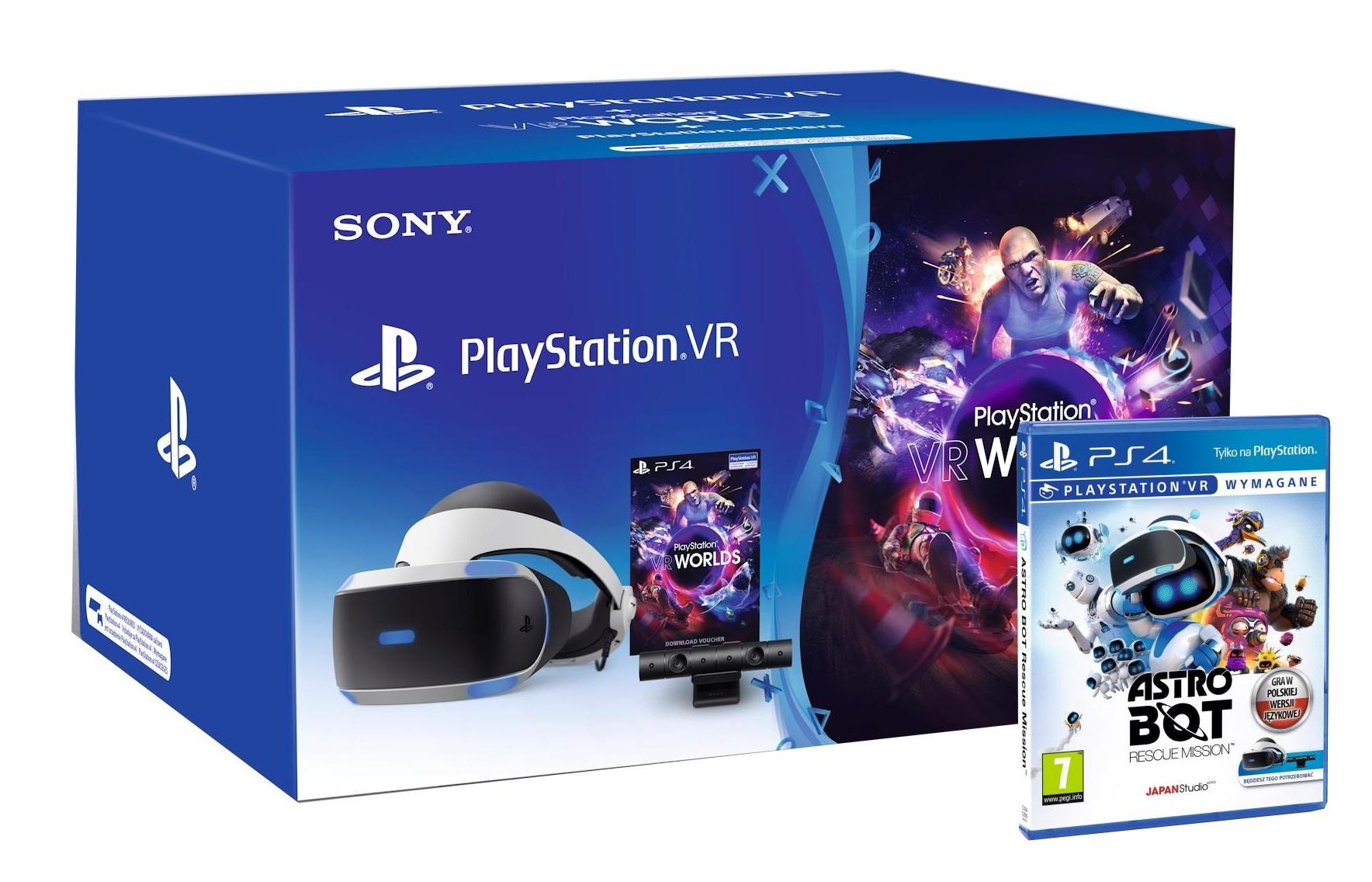 Sony PlayStation VR + PlayStation 4 Camera v2 + VR Worlds +