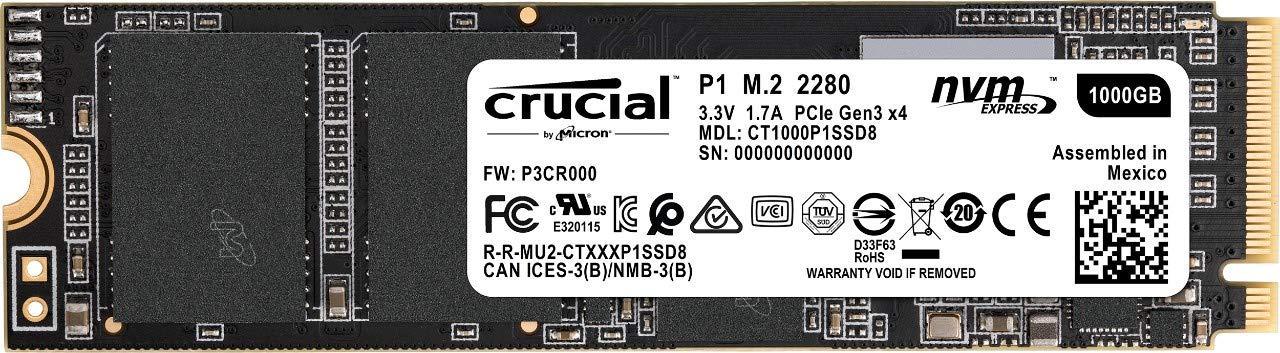 Dysk Crucial P1 1TB M.2 PCIe