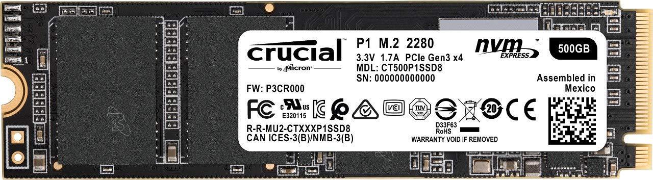 Dysk Crucial P1 500GB M.2 PCIe