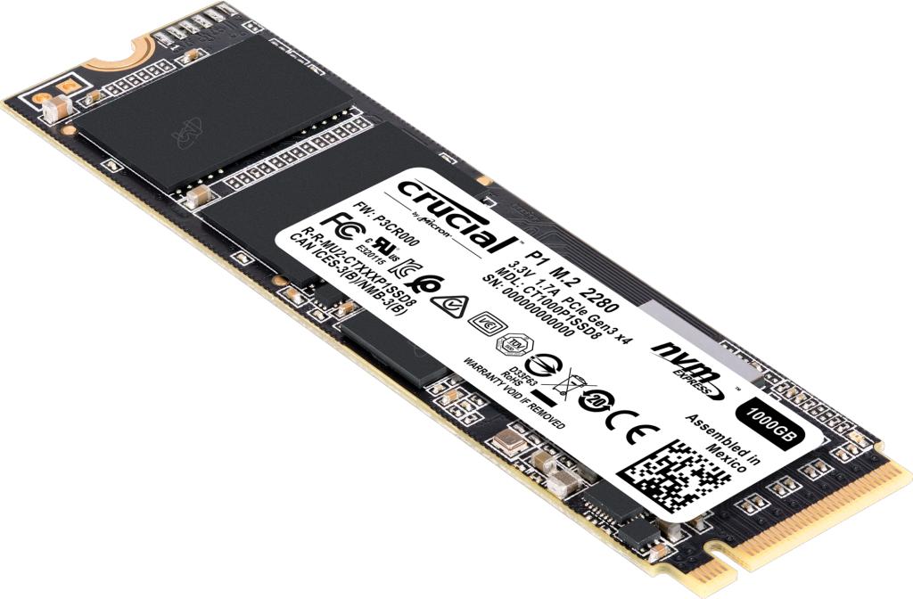 Dysk Crucial P1 500GB M.2 PCIe