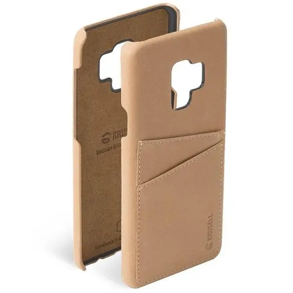 Etui Krusell Sunne 2 Card Cover do Samsung Galaxy S9 Beżowy