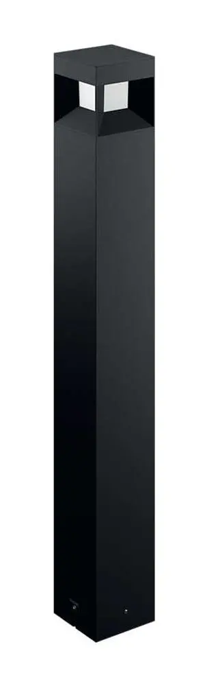 Lampa stojąca Philips Parterre post black 1x8W 230V 16482/30/P0 800lm