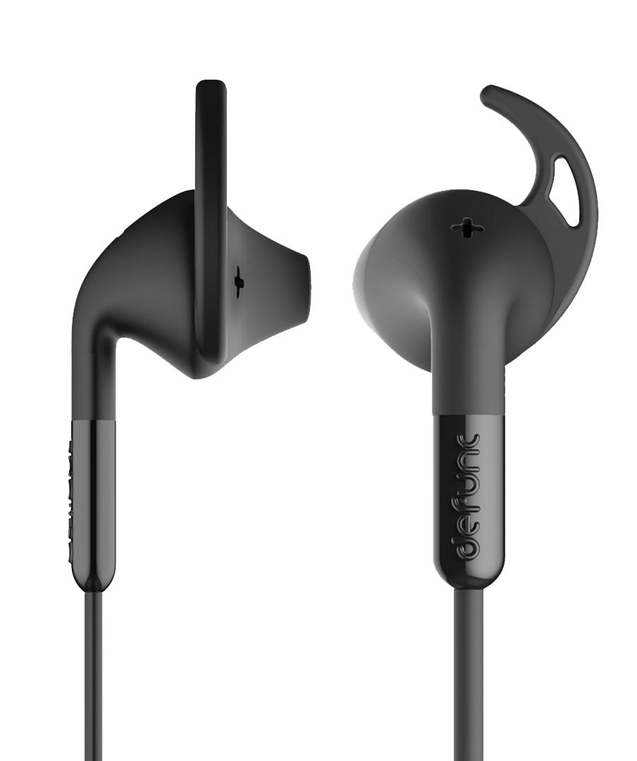 Słuchawki przewodowe DeFunc Earbud Plus Sport (czarny)