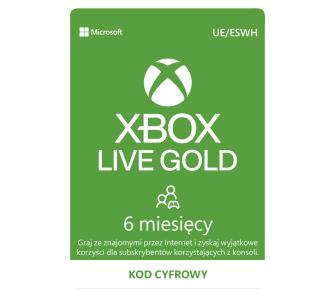kod aktywacyjny Subskrypcja Xbox Live Gold (6 m-ce) [kod aktywacyjny]