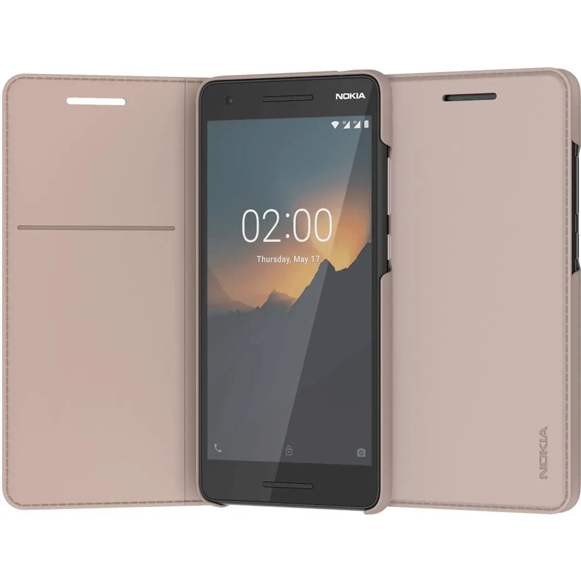 Etui Nokia 2.1 Entertainment Flip Cover CP-220 Kremowy