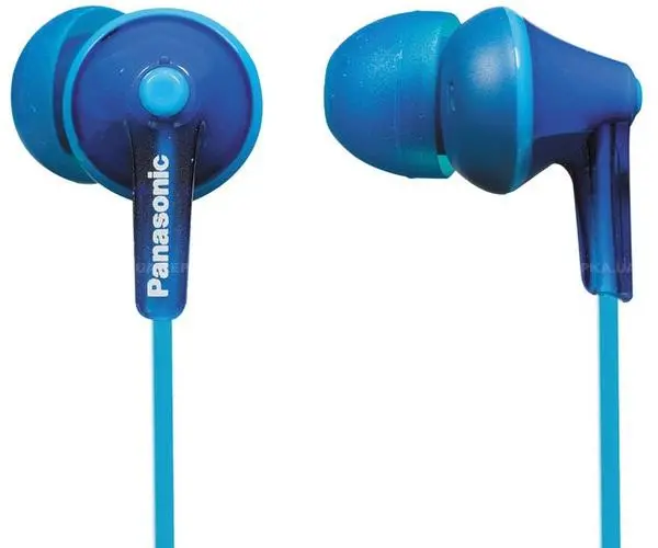 Słuchawki przewodowe Panasonic RP-HJE125E-A Dokanałowe Niebieski