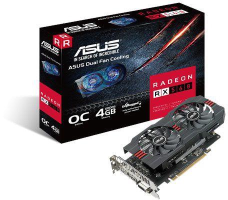 ASUS Radeon RX 560 4GB OC Edition GDDR5 128-bit