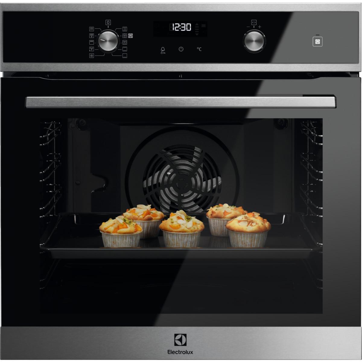 Piekarnik elektryczny parowy Electrolux EOD6P71X SteamBake - termoobieg - prowadnice teleskopowe