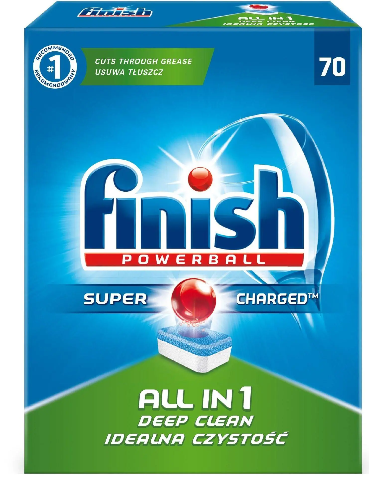 Tabletki do zmywarki Finish All in 1 Regularny 70szt.