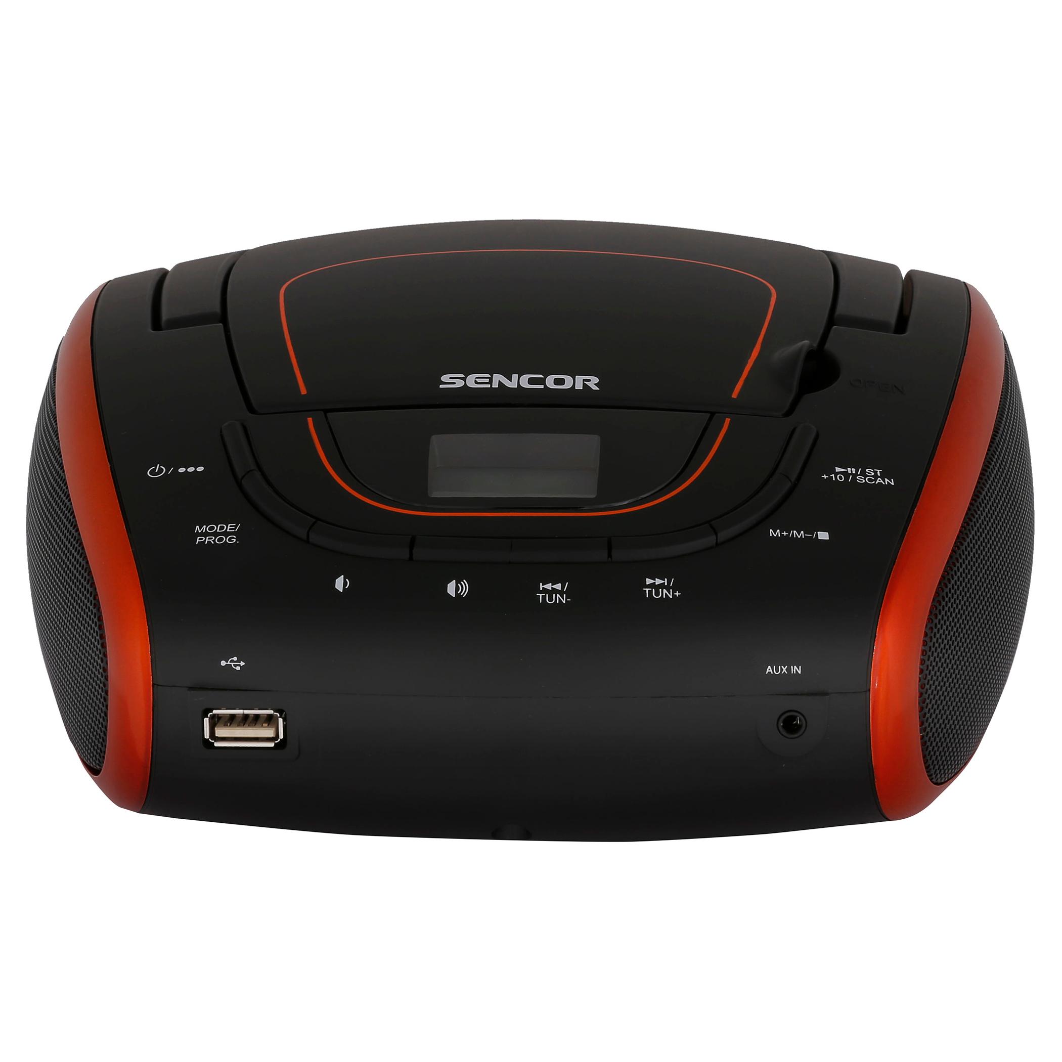 Radioodtwarzacz Sencor SPT 1600 BOR Czarno-czerwony