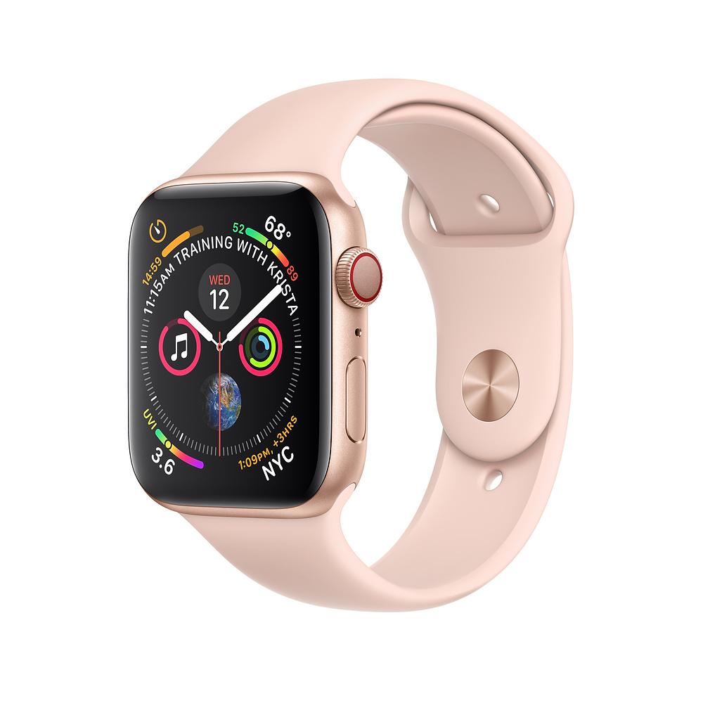 Apple Watch Series 4 44 mm GPS + Cellular Sport (różowy)