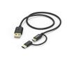 Kabel Hama 00178327 microUSB USB-C - USB 1m Czarny