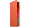 Apple Leather Folio Case iPhone Xs Max MVFU2ZM/A (oranż)