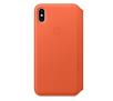 Apple Leather Folio Case iPhone Xs Max MVFU2ZM/A (oranż)
