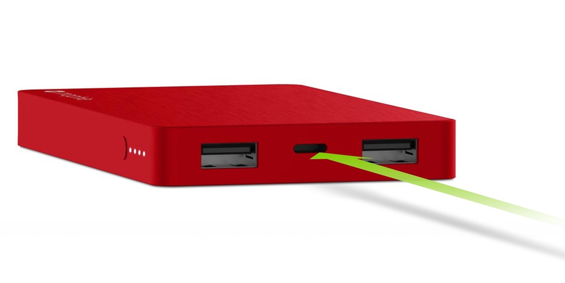 Powerbank Mophie Powerstation Lightning 5050 mAh (czerwony)