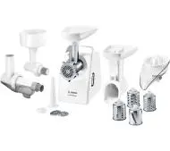 Bosch MFW3X18W CompactPower 2000W 3 sitka Szatkownica Wyciskarka do owoców jagodowych Wyciskarka do cytrusów Młynek żarnowy