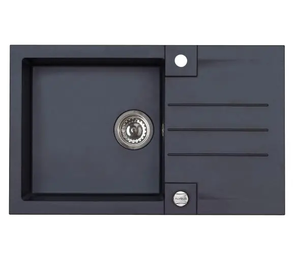 Мийка Alveus Rock 130 1203091 Гранітова Чорна