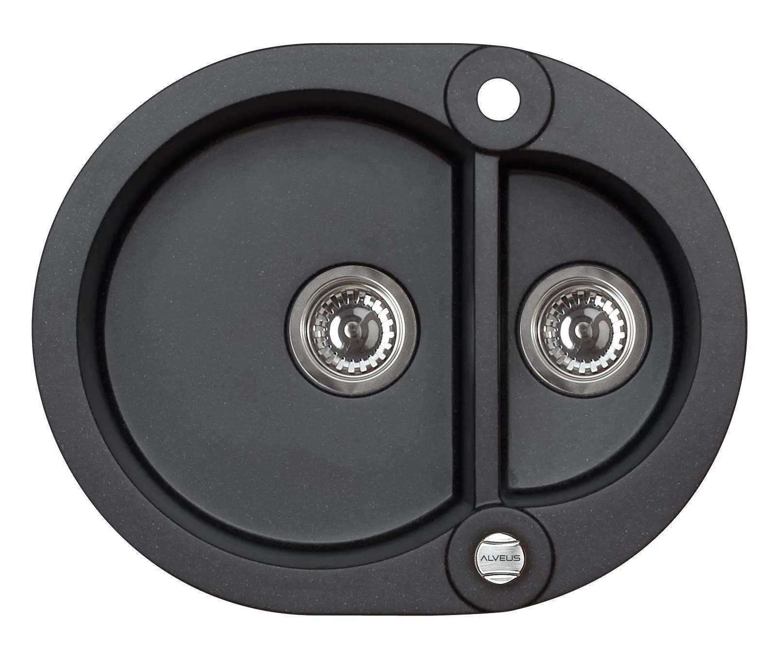Zlewozmywak Alveus Roll 80 1218191 Granitowy Czarny