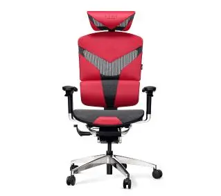 Крісло Diablo Chairs V-Dynamic Normal Size Biurowy do 150kg Tkanina Karmazynowy