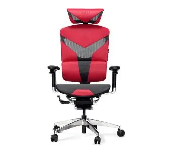 Fotel Diablo Chairs V-Dynamic Normal Size Biurowy do 150kg Tkanina Karmazynowy