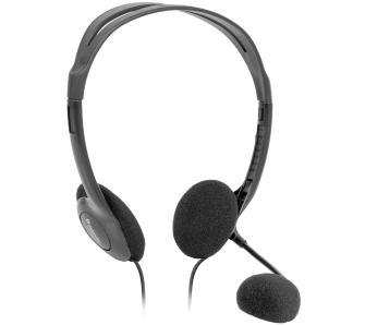 Słuchawki przewodowe z mikrofonem Defender Aura HN-102 Nauszne Czarny
