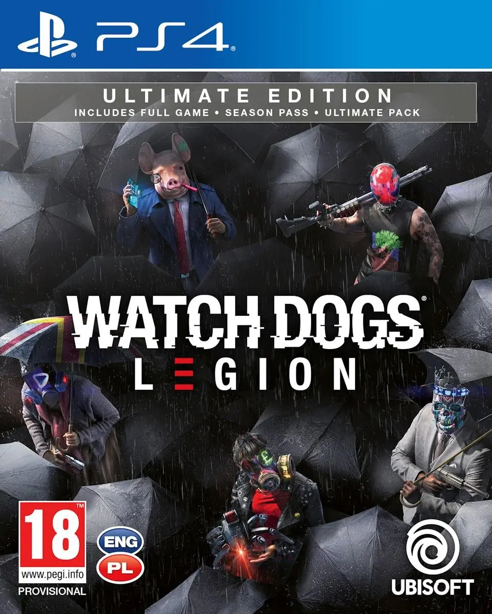 Watch Dogs Legion Edycja Ultimate Gra na PS4 (Kompatybilna z PS5)
