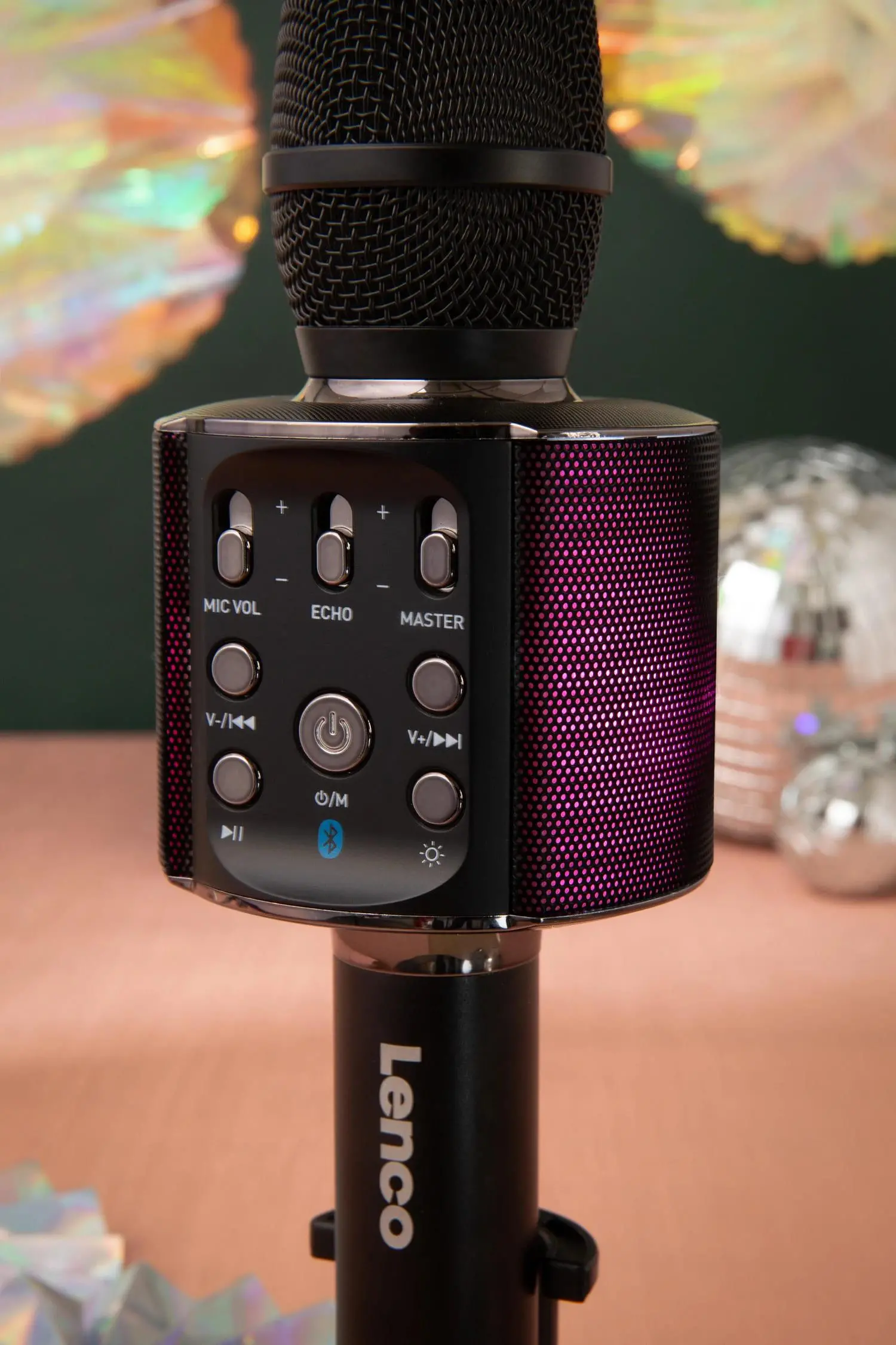 Mikrofon z głośnikiem Bluetooth Lenco BMC-090 5W Czarny