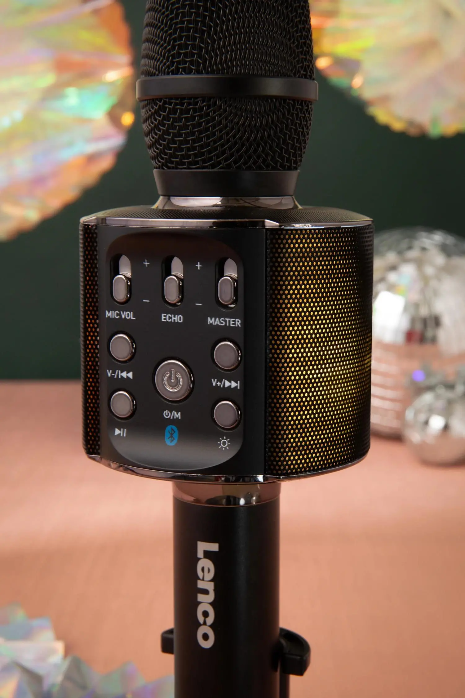 Mikrofon z głośnikiem Bluetooth Lenco BMC-090 5W Czarny
