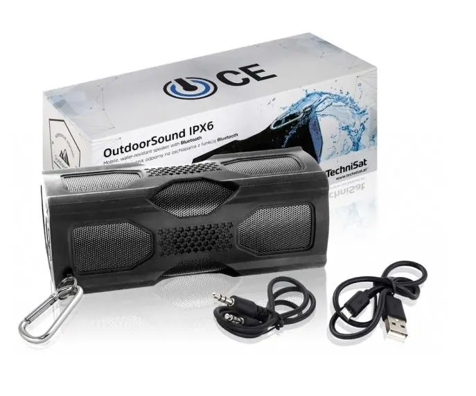 Głośnik Bluetooth TechniSat OutdoorSound IPX6 6W 76-4944-00 Czarny