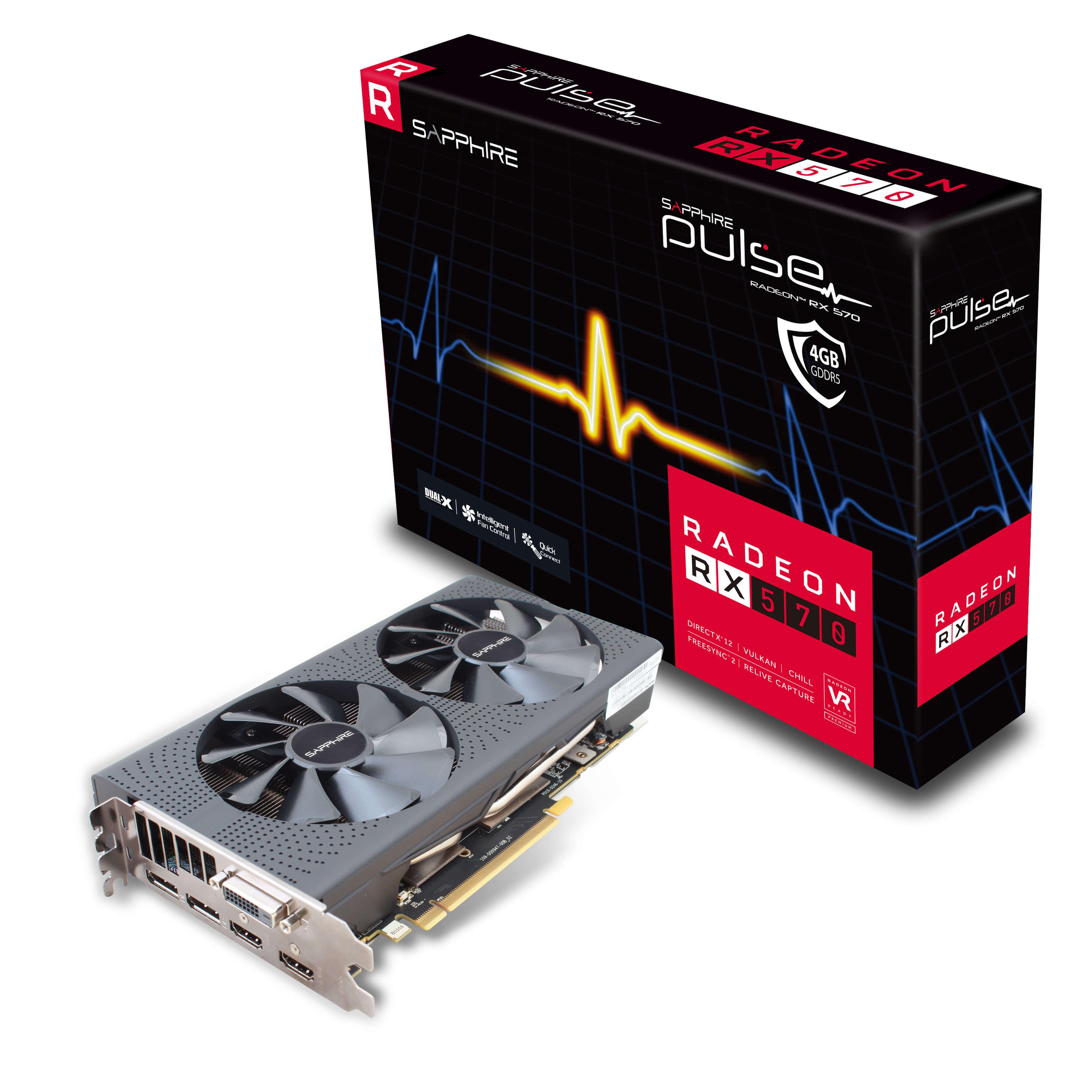 Sapphire technology RX570 PULSE 4GB GDDR5 256bit