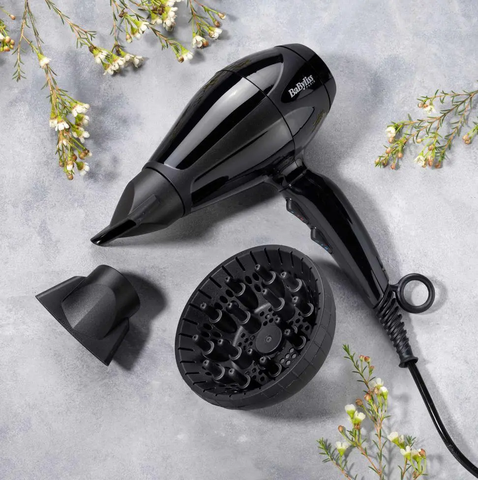 Suszarka do włosów BaByliss Compact Pro 2400 6715DE Jonizacja Dyfuzor Zimny nawiew 2400W 2 prędkości 2 temperatury