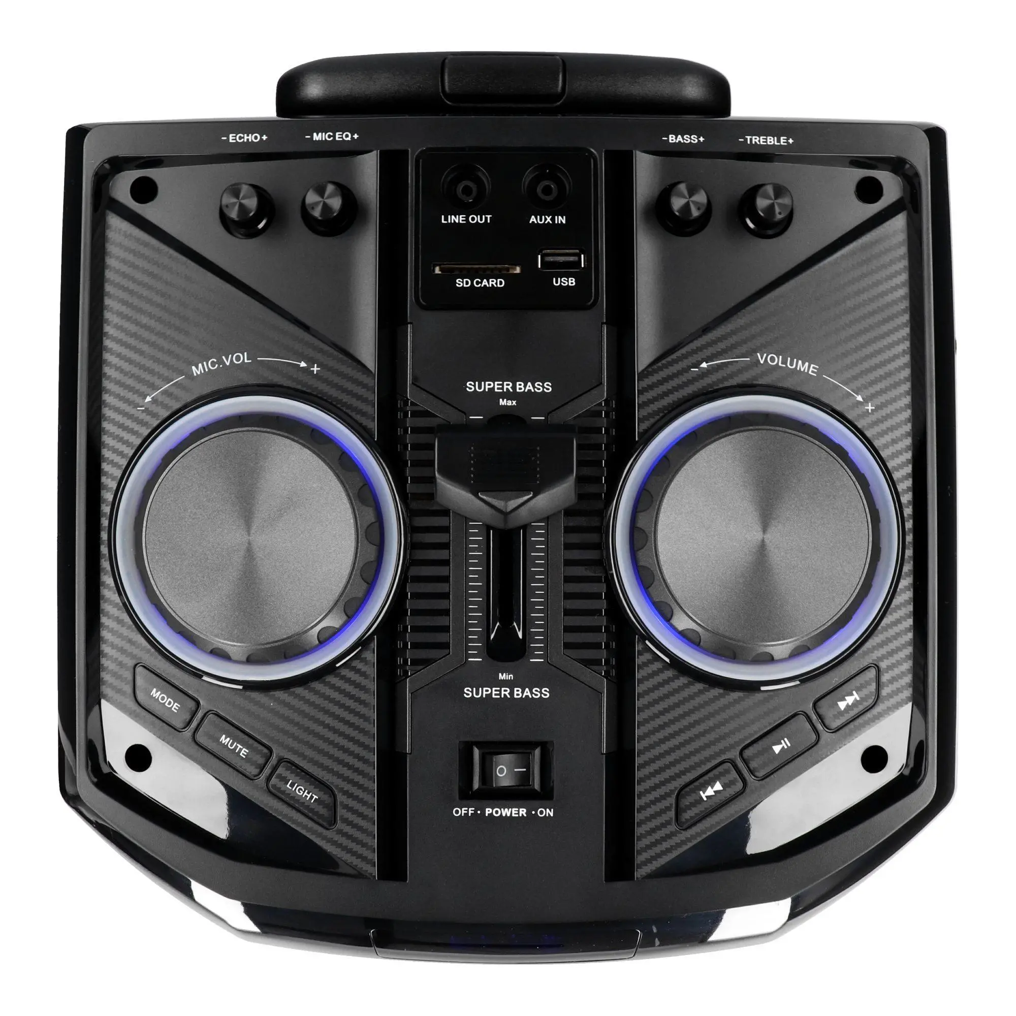 Power Audio Blaupunkt PS6 45W Bluetooth Radio FM Mikrofon Karaoke Czarny
